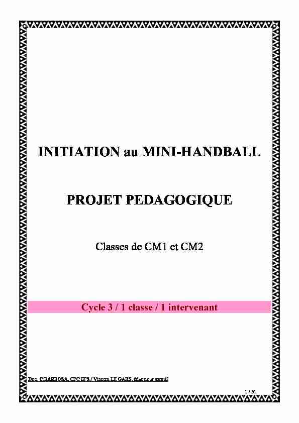 12. projet handball CM1-CM2 Tremblay