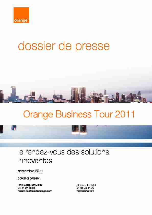 [PDF] dossier de presse - Orange Business Services