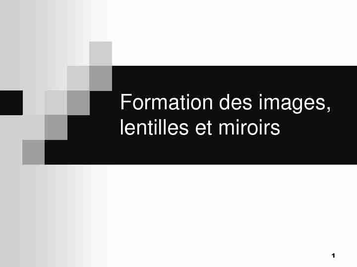 [PDF] Formation des images lentilles et miroirs