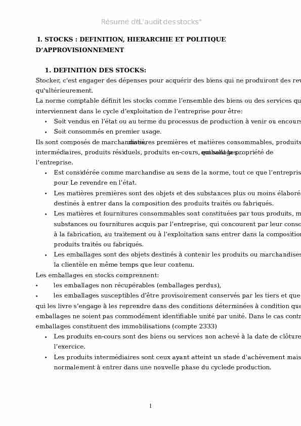 [PDF] Laudit des stocks it des stocks - cloudfrontnet