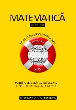 Memorator: Matematica - Formule - Memoratoare Bacalaureat