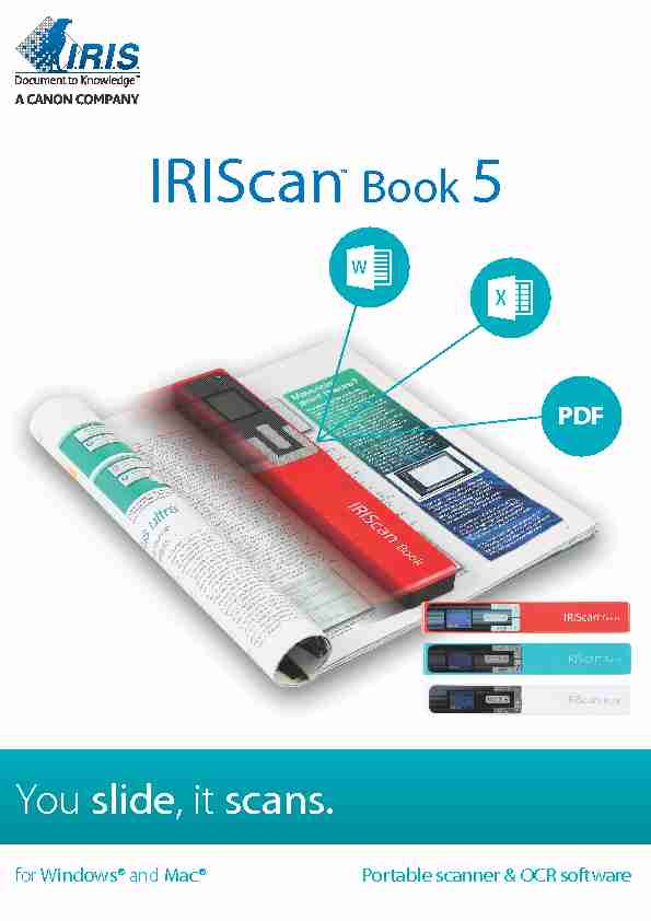 IRIScan Book - irislinkcom