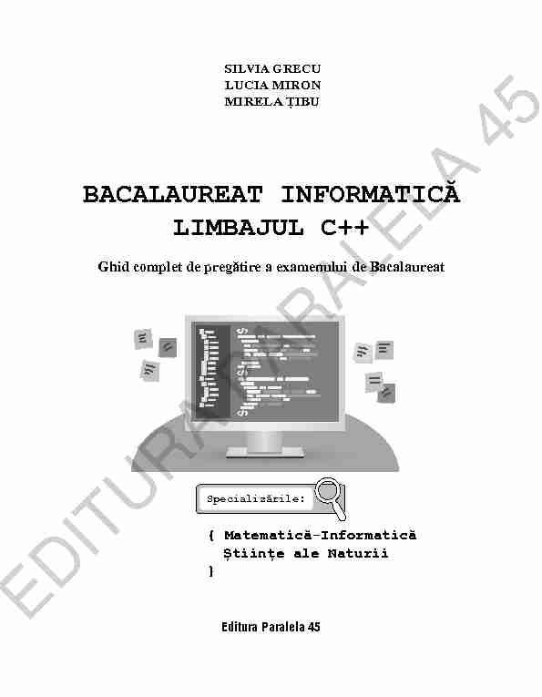 [PDF] BACALAUREAT INFORMATICĂ LIMBAJUL C  