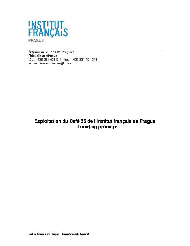 [PDF] Cahier des charges café 35 2014