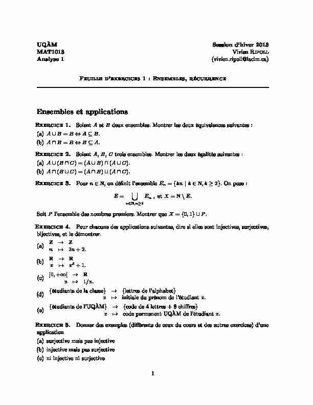 [PDF] Ensembles et applications - Normale Sup