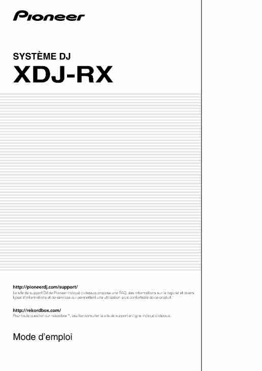 SYSTÈME DJ XDJ-RX