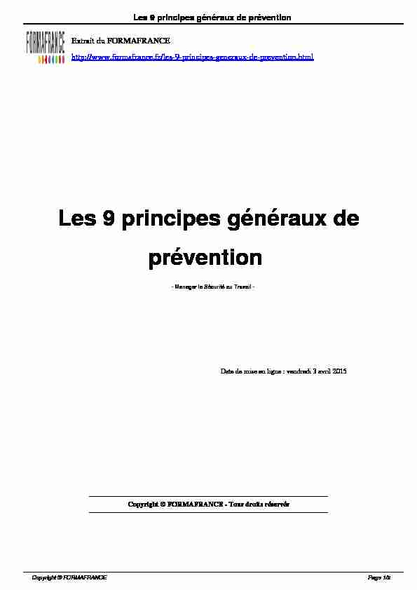 Searches related to illustrer les principes généraux de prévention par filetype:pdf