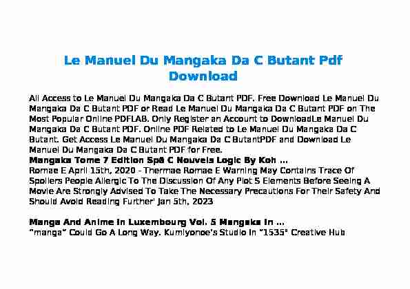 Searches related to manuel du mangaka pdf filetype:pdf
