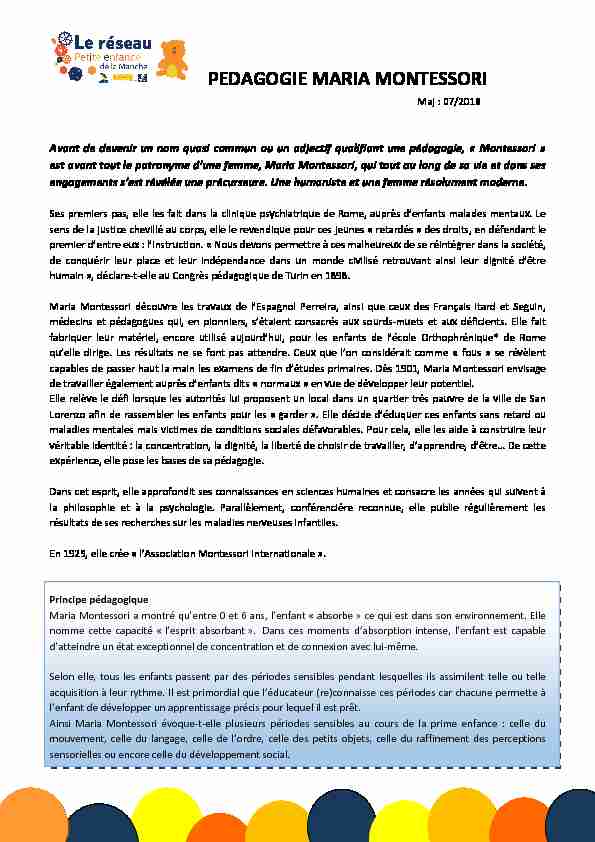 Searches related to fiche pratique montessori PDF