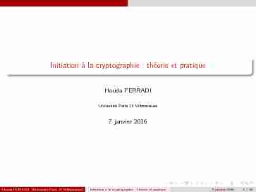 Initiation à la cryptographie : théorie et pratique