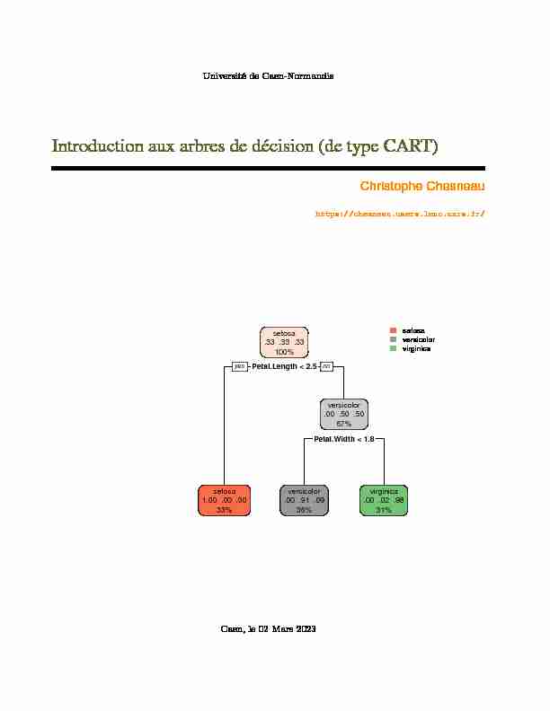 [PDF] Arbres de décision - Formations en Informatique de Lille