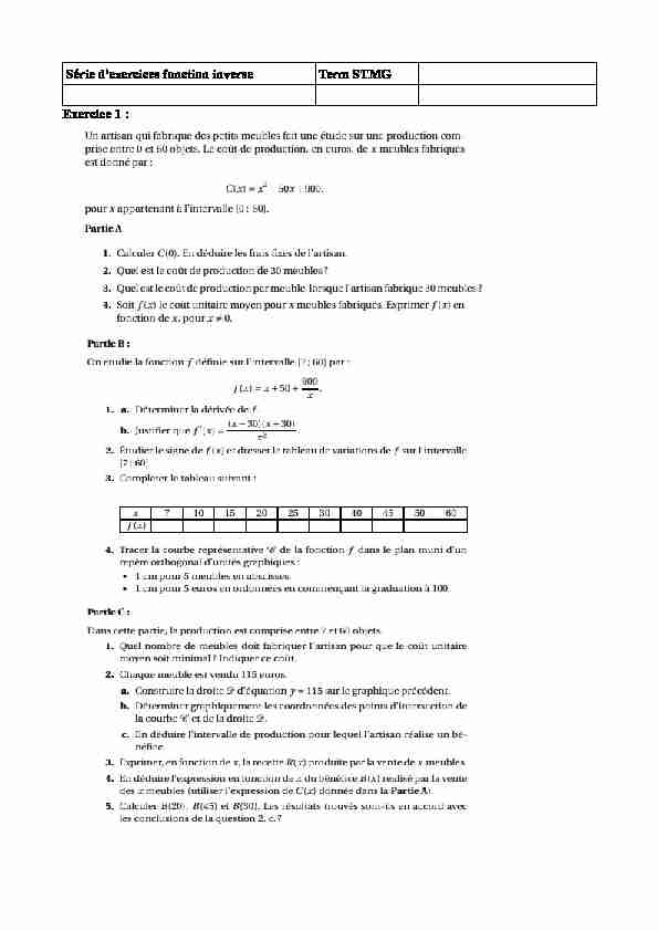 Searches related to exercices maths terminale stmg filetype:pdf
