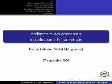 [PDF] Architecture des ordinateurs