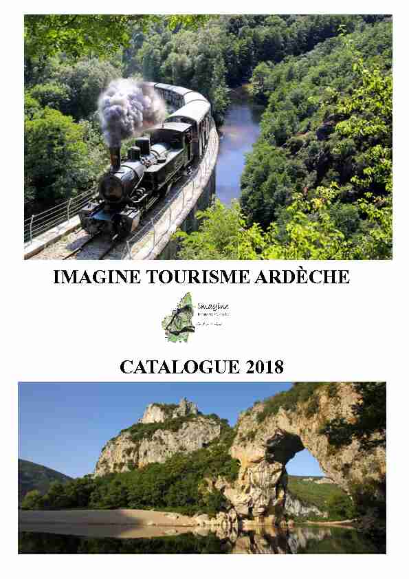 IMAGINE TOURISME ARDÈCHE CATALOGUE 2018
