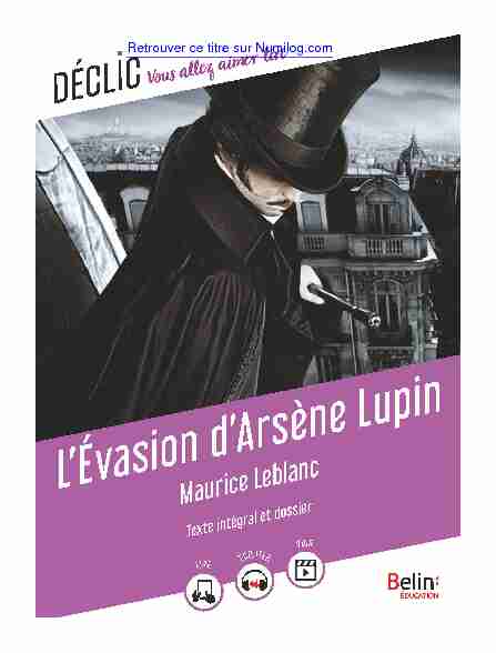 LÉvasion dArsène Lupin