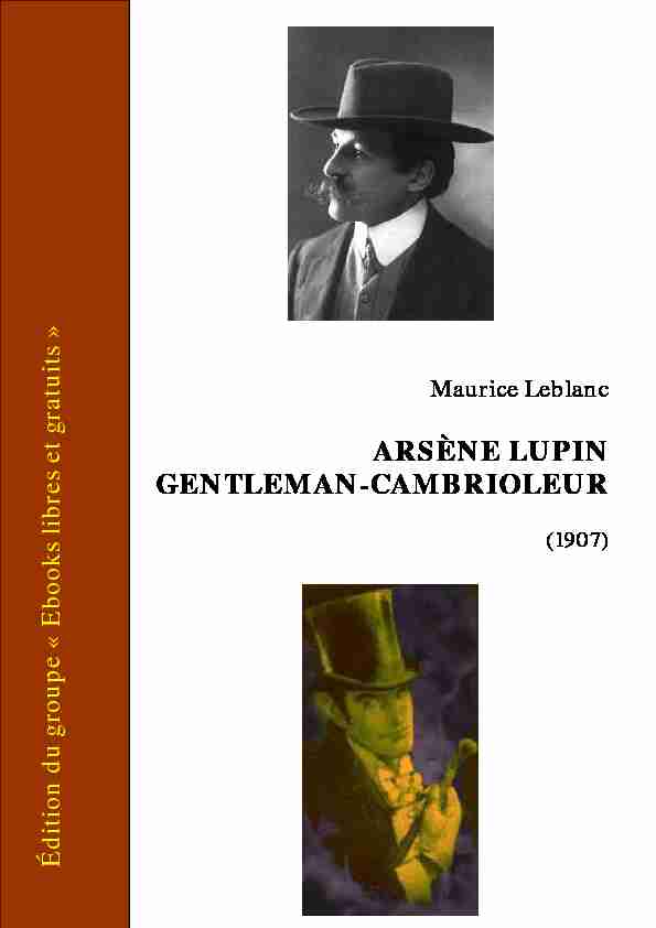 [PDF] Arsène Lupin gentleman-cambrioleur