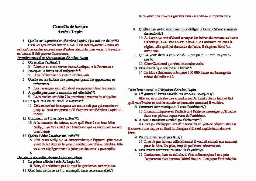 [PDF] Contrôle de lecture Arsène Lupin - COLLEGE BLOIS VIENNE