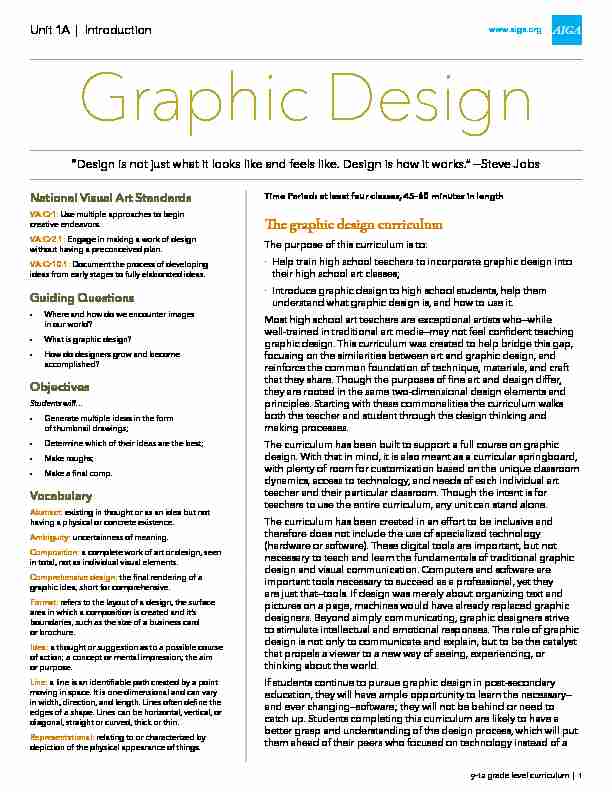 An introduction to graphic design - American Institute of