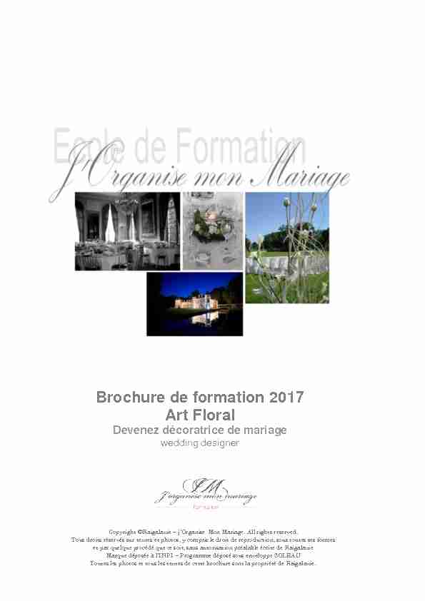 Brochure de formation 2017 Art Floral