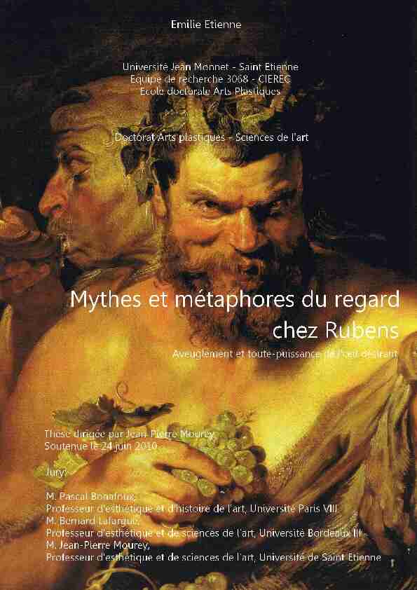 Mythes et métaphores du regard chez Rubens. Aveuglement et