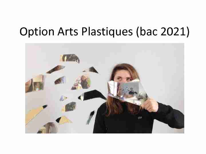 Option Arts Plastiques (bac 2021)
