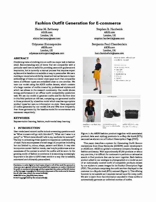 Fashion Outfit Generation for E-commerce