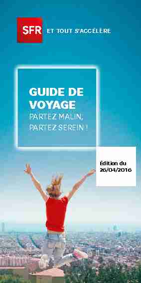 Guide de voyage - SFR