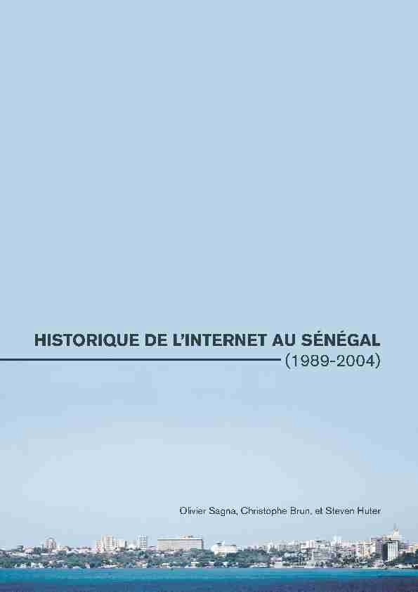 Historique de lInternet au Sénégal (1989-2004)