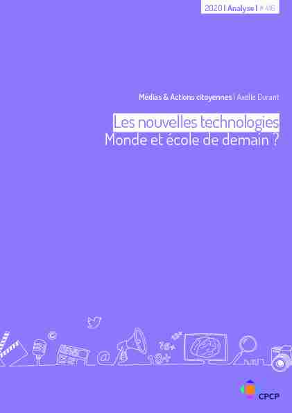 [PDF] Les nouvelles technologies