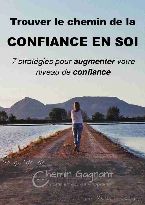 [PDF] CONFIANCE EN SOI - Chemin Gagnant