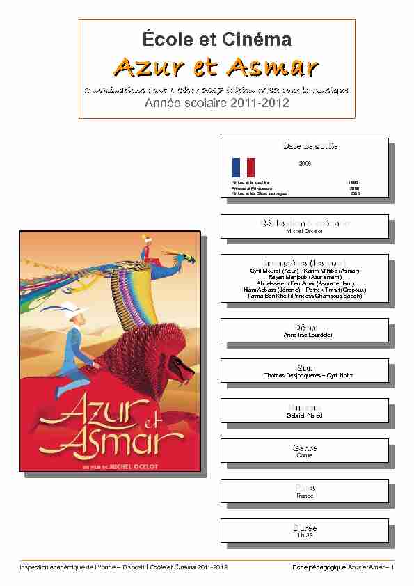 [PDF] Azur et Asmar - Arts & Culture 89