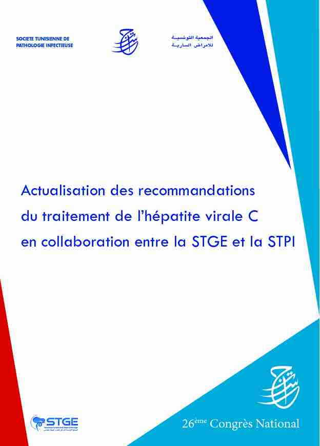 [PDF] Consensus Tunisien de lHVC - Société Tunisienne de Pathologie