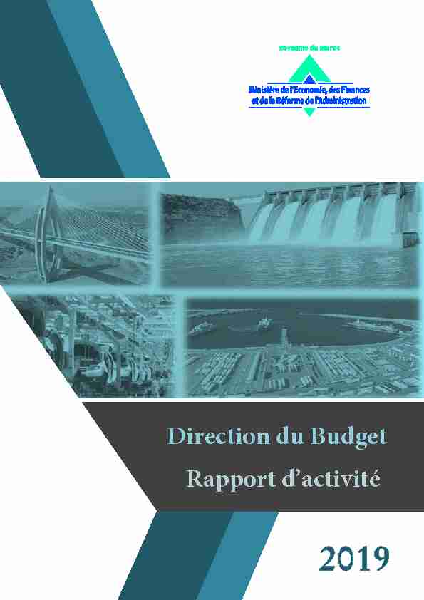 Rapport dactivité Direction du Budget