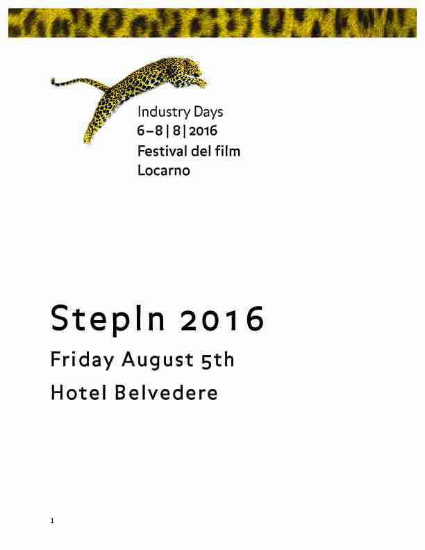 StepIn 2016