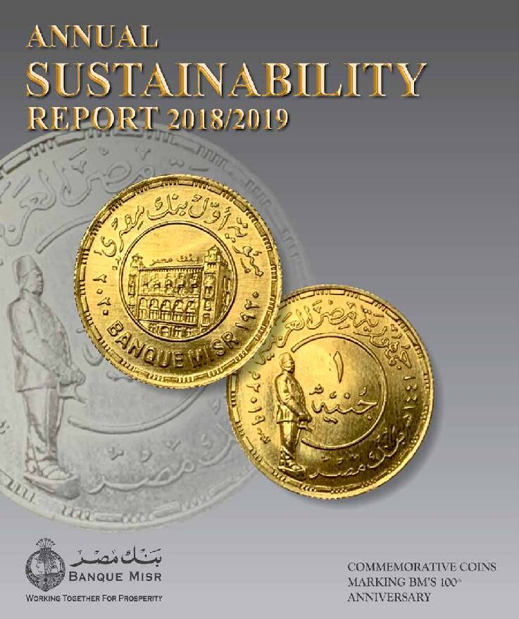 BANQUE MISR ANNUAL SUSTAINABILITY REPORT 2018/2019 1