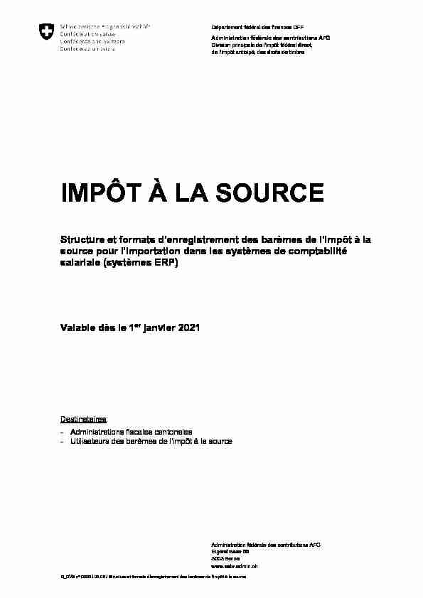 [PDF] Impôt à la source
