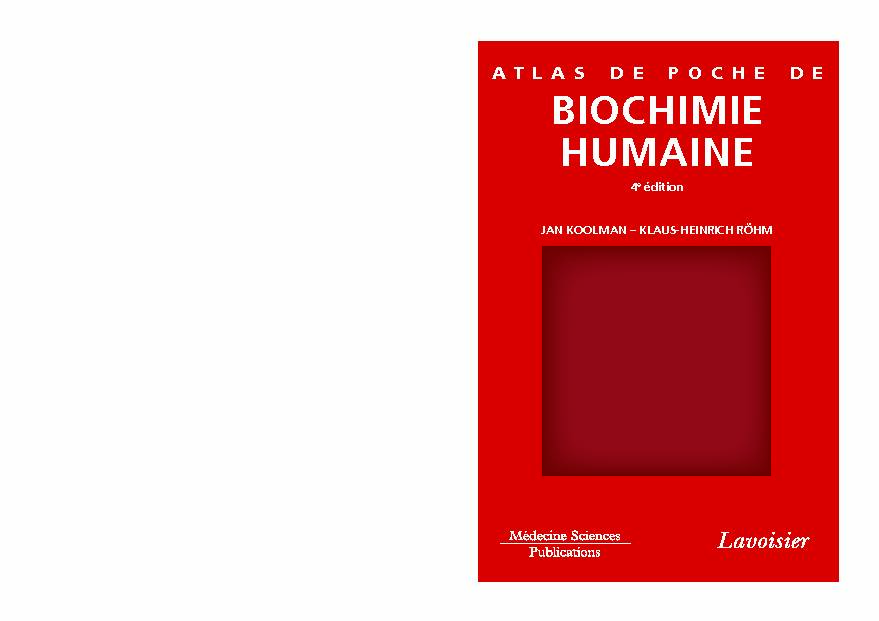 [PDF] BIOCHIMIE HUMAINE - Lavoisierfr