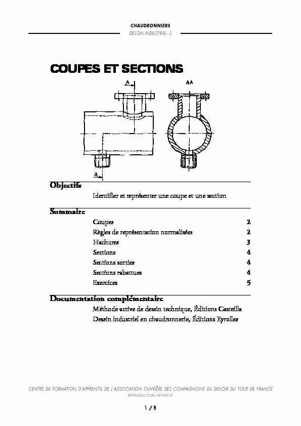 COUPES ET SECTIONS