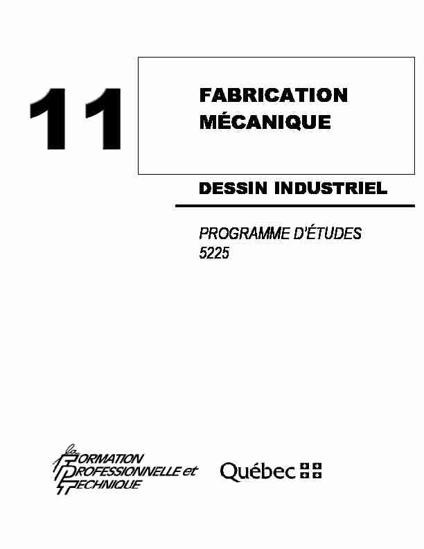 [PDF] FABRICATION MÉCANIQUE - Inforoute FPT