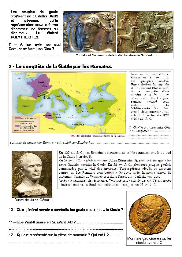 2 - La conquête de la Gaule par les Romains - ac-normandiefr