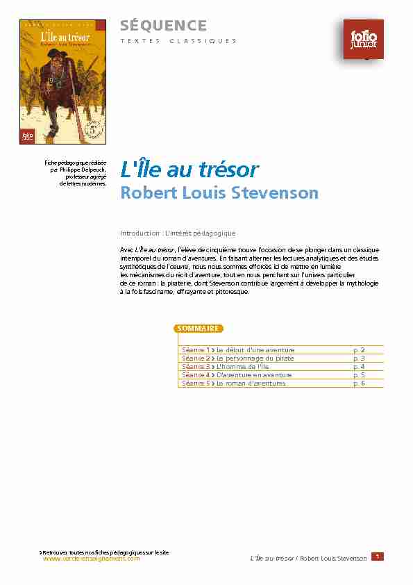 [PDF] LÎle au trésor - Cercle Gallimard de lenseignement
