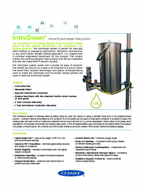 IntroDoser Manual Fill Liquid Nitrogen Dosing System
