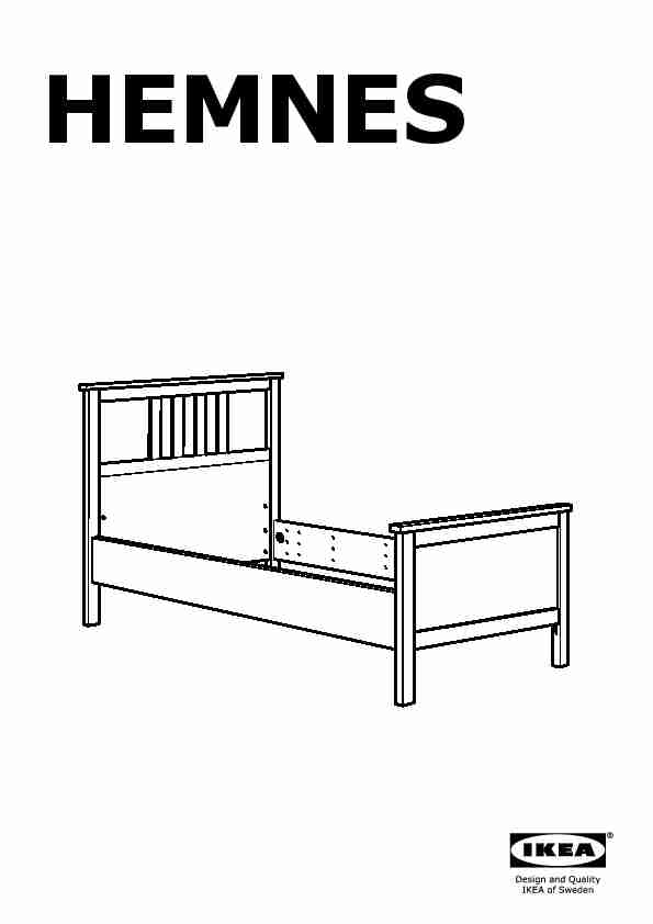 HEMNES Bed frame 302.495.51