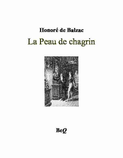 Honoré de Balzac - La Peau de chagrin