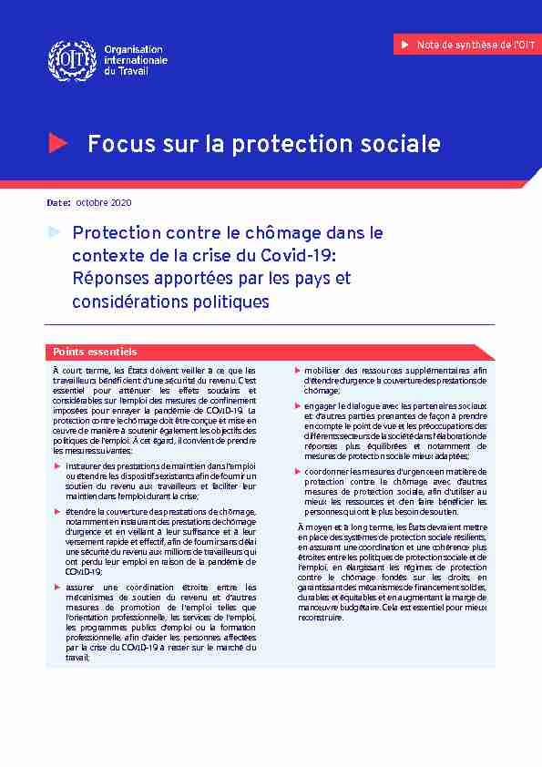 Focus sur la protection sociale