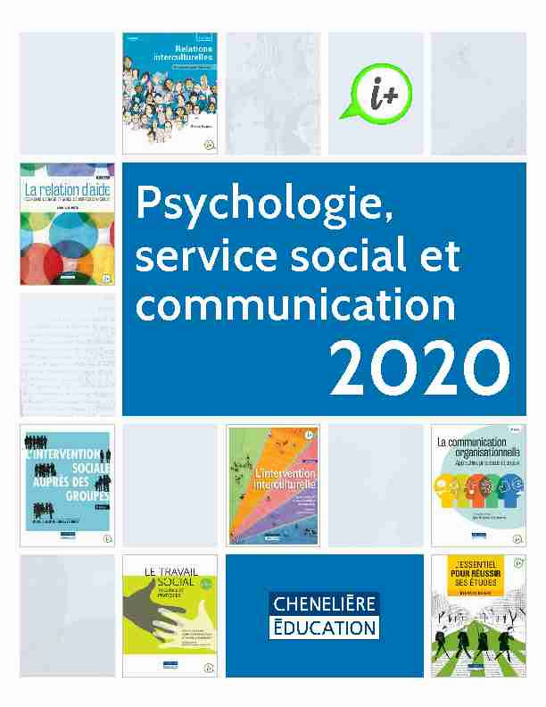 Psychologie, service social et communication 2020