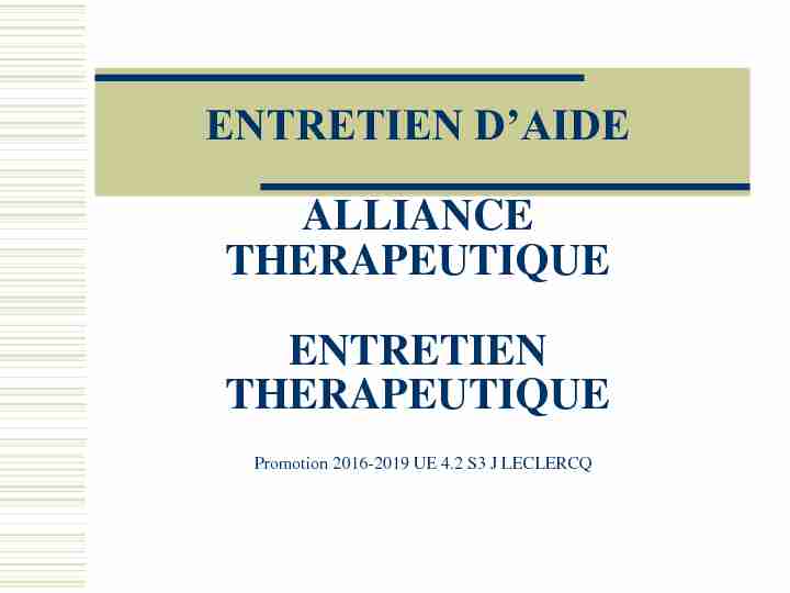 [PDF] ENTRETIEN DAIDE ALLIANCE  - CH Carcassonne