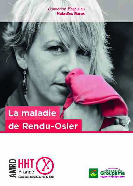 La maladie de Rendu-Osler