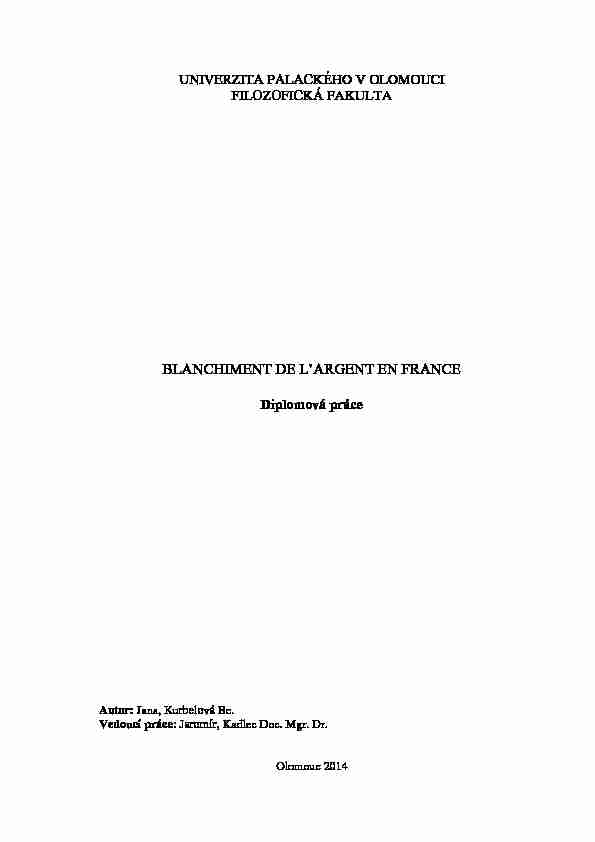 [PDF] BLANCHIMENT DE LARGENT EN FRANCE - Theses