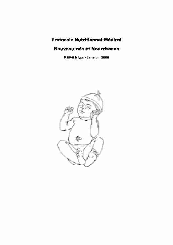 Protocole Nutritionnel-Médical Nouveau-nés et Nourrissons
